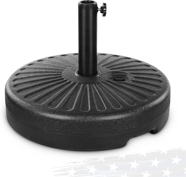 FRUITEAM 50LBS OUTDOOR Fillable Plastic Patio Umbrella Base, Heavy Duty