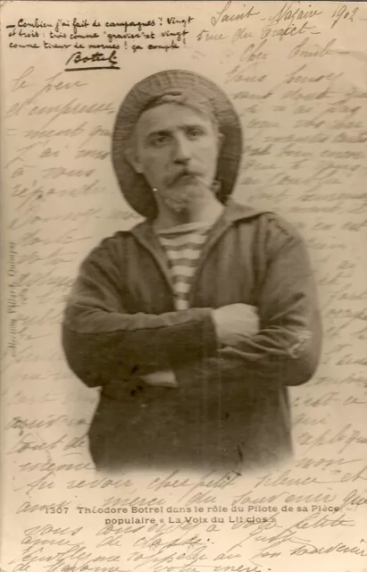 Carte Postale Theodore Botrel Role Du Pilote De Sa Piece La Voix Du Lit Clos