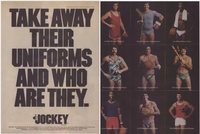 1977 Mens Jockey Underwear Print Ad Clippings Pete Rose Jim Palmer Steve  Carlton