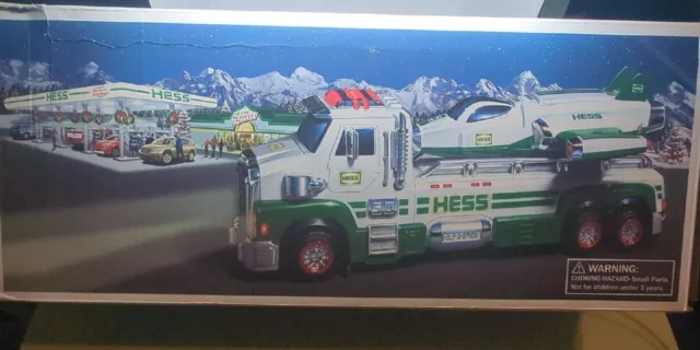 HESS 50th ANNIVERSARY TOY TRUCK AND SPACE CRUISER WITH SCOUT 2014 IN BOX