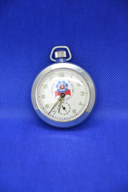 Ruhla schöne Uhr  DDR Taschenuhr KALIBER 83 Jugendfestival