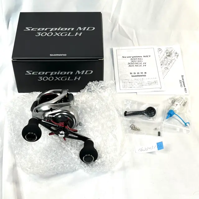 Mulinello Shimano 21 SCORPION MD 300XGLH 7.9 Baitcast Fedex Super menta...