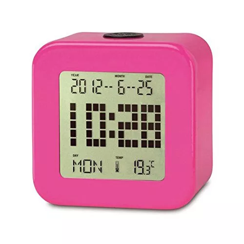 Reloj despertador Digital Daewoo DCD-23 Rosa