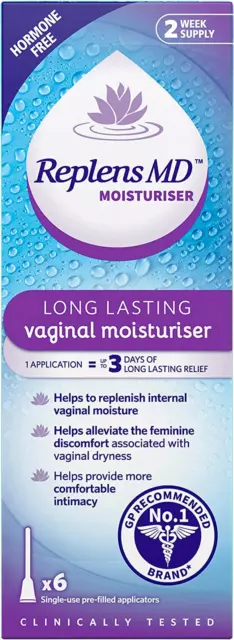 Long Lasting Vaginal Moisturiser Relieves Discomfort, Hormone Free, Clinically T