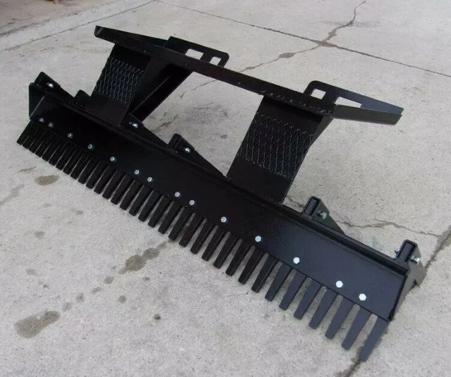 84” Eliminator Scarifier Landscaping Rake Skid Steer Attachment *Heavy Duty*