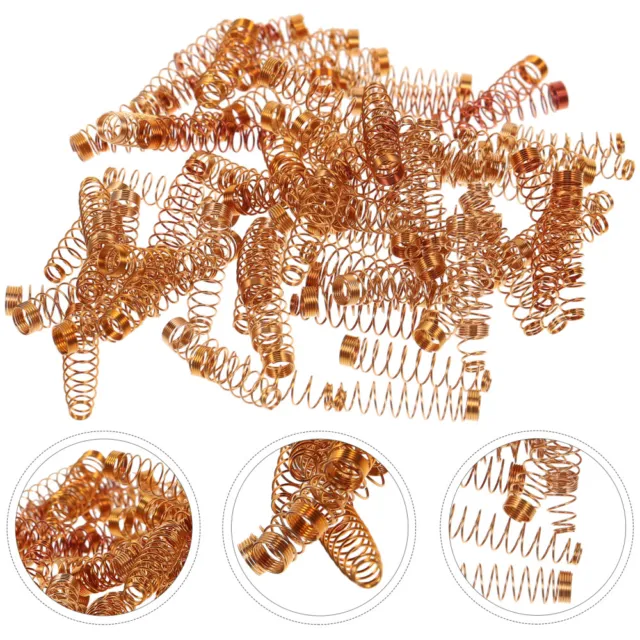 90 Pcs Tension Spring Small Springs Tiny Copper Springs Extension Spring