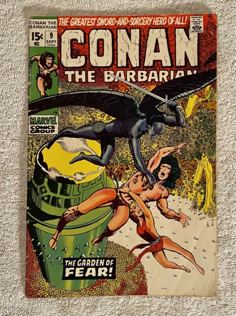 CONAN  (1970 Series)  (CONAN THE BARBARIAN) (MARVEL) #9 Fine/Very Good Comic