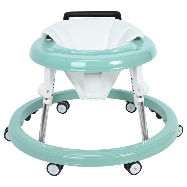 Asiento plegable para caminante para bebé y altura ajustable, centro de actividades para sentarse a pararse