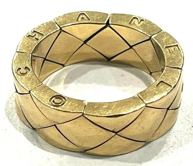 CHANEL MATELASSE QUILTED Coco Crush 7mm Yellow Gold 750 18k Ring 20H 783  Size:6 $1,849.00 - PicClick