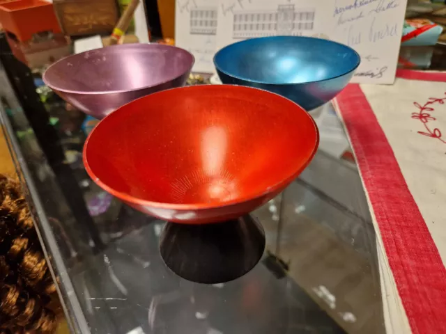 3 Eisbecher Metall DDR Zeit Au17362