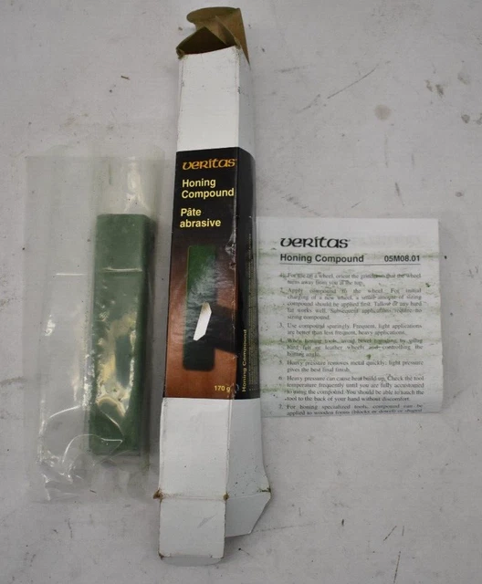 Compuesto de afilado Veritas 170 g bloque de barras en verde 477070 05M08.01 abrasivo