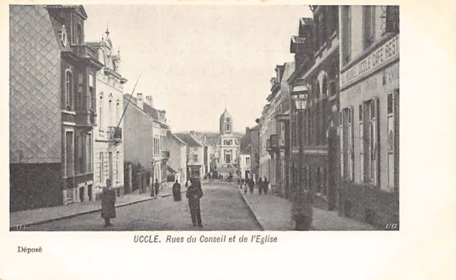 Belgique - UCCLE (Brux. Cap.) Rues du Conseil et de l'Église