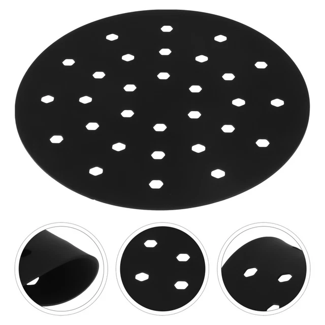 Air Fryer Pad Round Parchment Paper Mat Silicone Steamer Liners Cake Pan