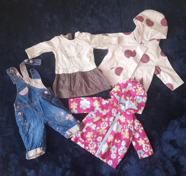 Baby Girls Summer Spring Clothes Bundle 0-3 Months Jackets Dress Dungarees NEXT