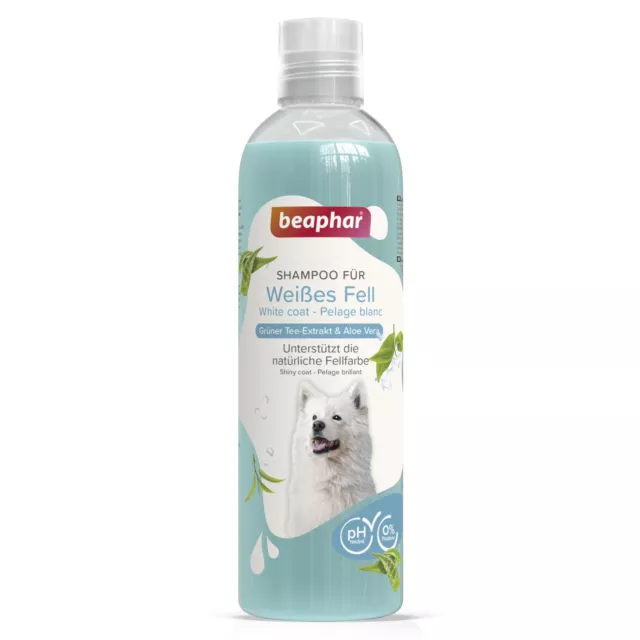 Beaphar Chiens Shampooing pour Blanc Abattre 250 ML Chiens Maltais Caniche Chien