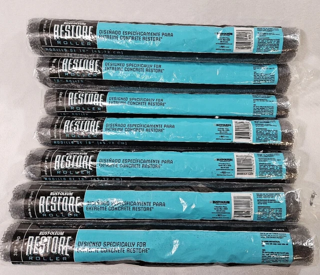 Lot 7 Rustoleum Restore Extreme Concrete 18" Paint Roller 3/8" Nap 92018