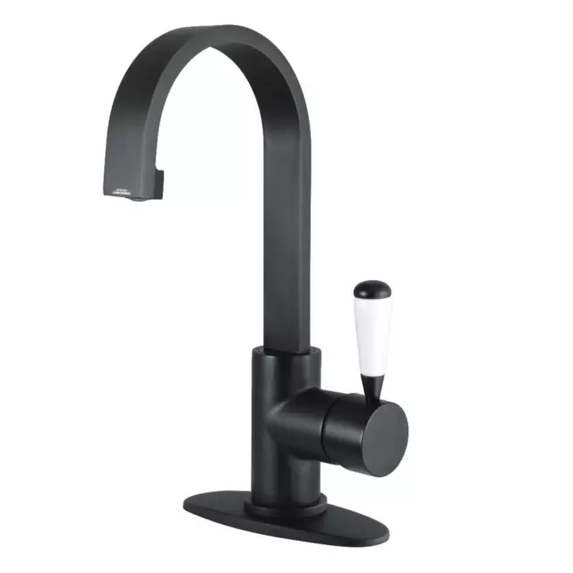 Grifo de baño Kingston de latón LS821.DPL Paris 1,2 GPM 1 orificio - negro