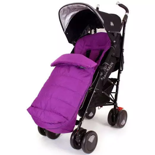 LUXURY PADDED FOOTMUFF Liner Plum Fit Maclaren Quest Triumph Techno Zeta 14.95 PicClick UK