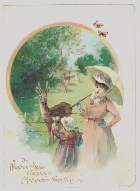 Victorian Lion Coffee Trade Card 7" X 5"  Fine (L-20) Exceptional Portrait Card