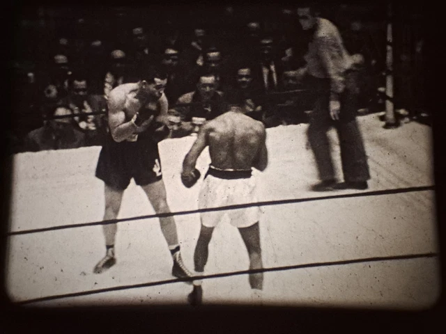 BOXING - JOE LOUIS Vs JERSEY JOE WALCOTT (1947) 16MM FILM 400' B&W OPTICAL SOUND