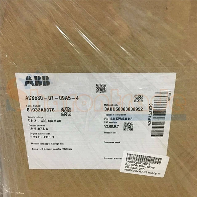 1PCS NEW Inverter ACS580-01-09A5-4 3P AC380V~415V 4KW #A6-22 EUR 873,24 ...