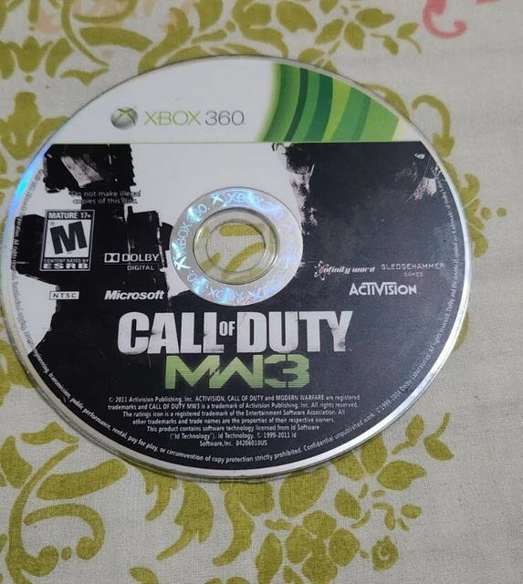 CALL OF DUTY Modern Warfare 3 Xbox 360 Disc Only Same Day Ship Read