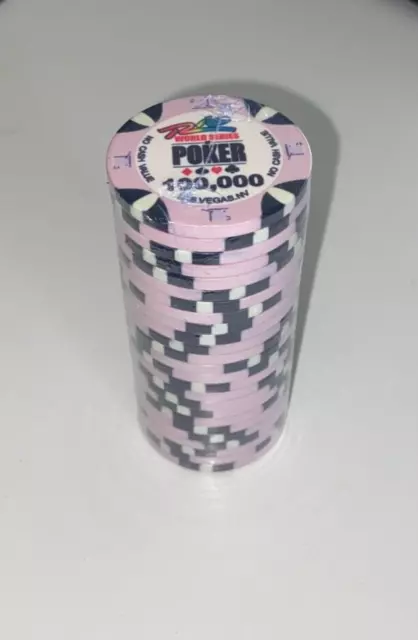 BLISTER da 25 Fiches - Poker chips ceramica replica RIO World Series Valore 100k