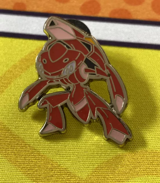 Genuine Pokemon Red Shiny Genesect Enamel Pin Badge TCG 2013 Official