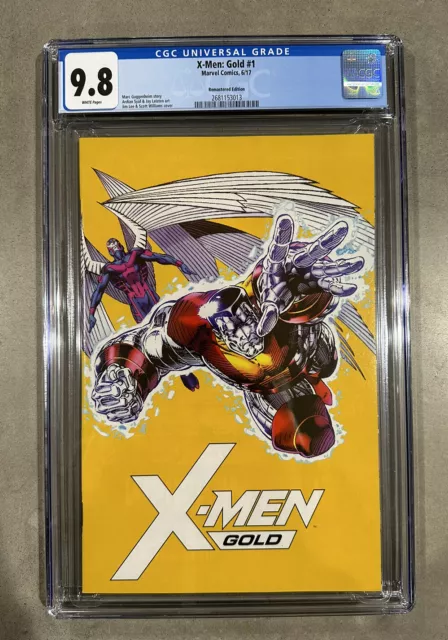 X-Men Gold #1 CGC 9.8 NM/M White Pages 1:1000 Jim Lee Remastered Variant