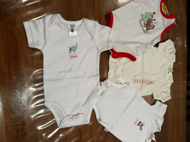 Newborn Pumpkin Patch & Gap Short Sleeve & Christmas Body Suit BNWT Size OOO