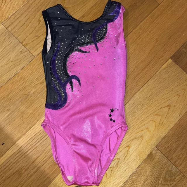 Little Stars Gymnastics leotard Girls Size INT 26” 5-6y