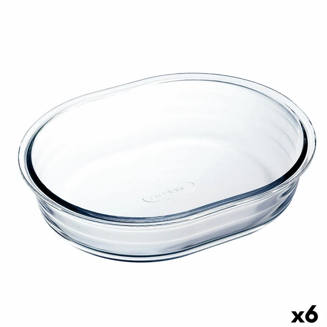 Stampo da Forno Ô Cuisine Ovale 19 x 14 x 4 cm Trasparente [6 Unità]
