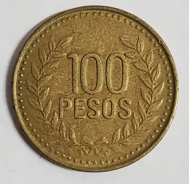 2008 Colombia 100 PESOS Coin 2