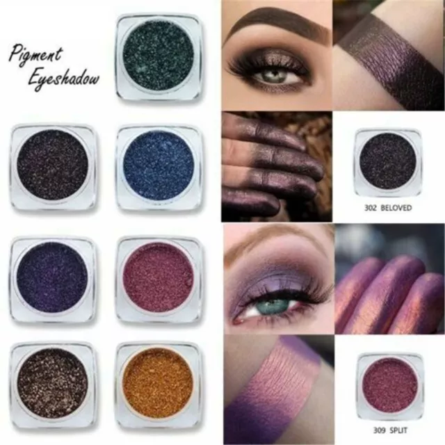 Pigment Eyeshadow Shimmer Glitter Eye Shadow Cream Powder Pallet Makeup;