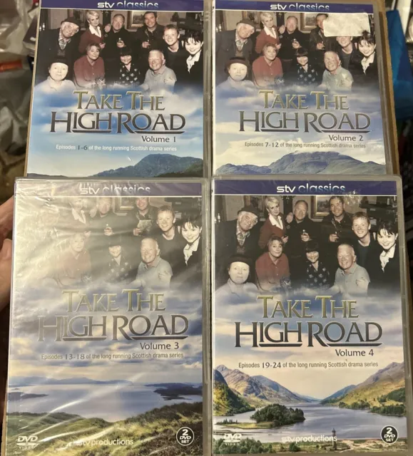 Take The High Road Vol 1-4 DVDs Vol 2-4 Sealed Bundle Joblot Scottish TV 8 Discs