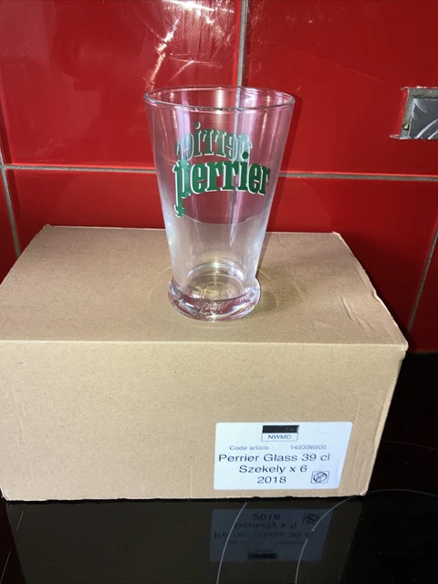 Lot 6 Verres Perrier , Transparent, 39 Cl , Bar , Bistrot