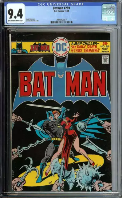 Batman #269 Cgc 9.4 Ow/Wh Pages // Ernie Chan Cover Art Dc Comics 1975