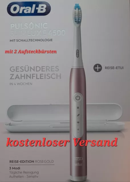 elektrische Zahnbürste Pulsonic SlimLuxe 4500 Oral-B mit Reiseetui