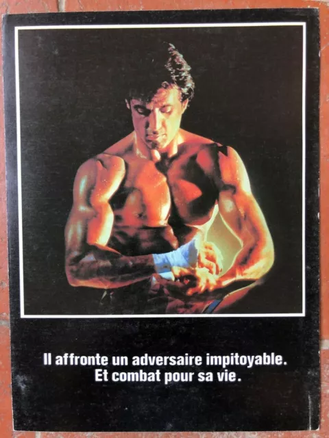 Flyer Livret publicitaire. ROCKY 4. Sylvester Stallone