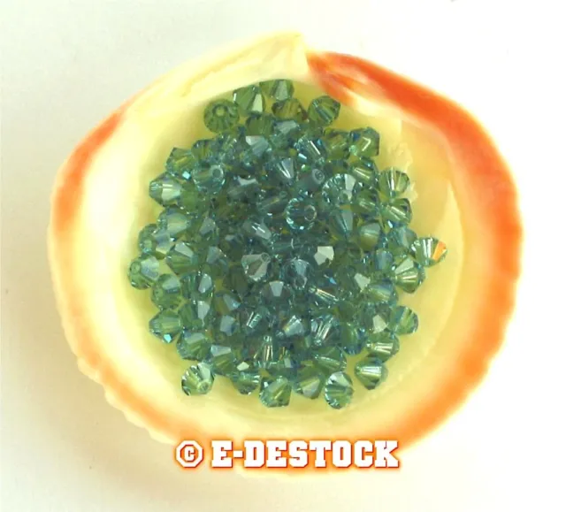 25 Perles Toupies 4mm Cristal Swarovski - ERINITE