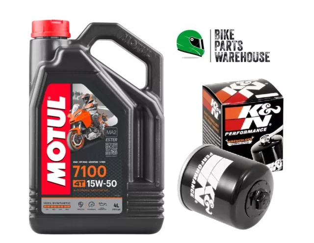 Oil & Filter Kit K&N For Ducati HYPERMOTARD 939 SP 16-18 Motul 7100 15W50