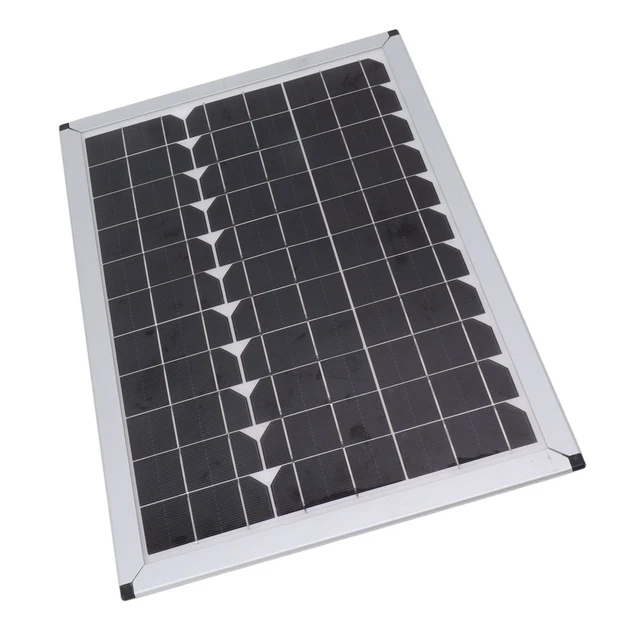 Panneau Solaire Chargeur De Batterie Solaire Silicium Monocristallin 100W 18V