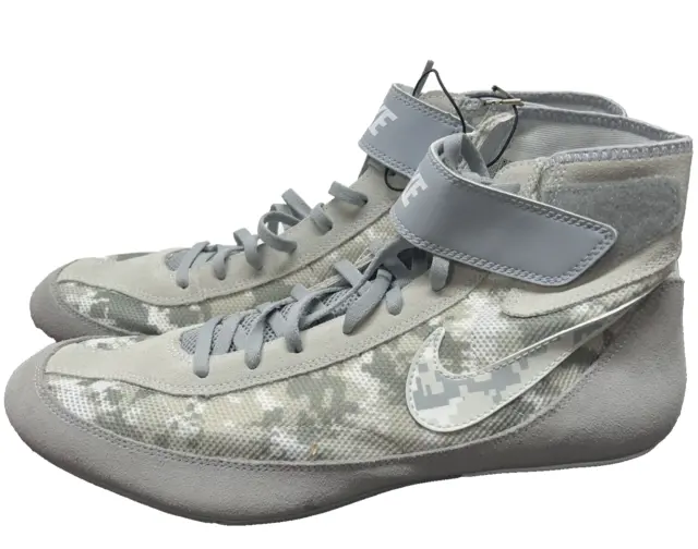 Nike Speedsweep VII Mens 14 White/Grey Camo Mens 366683-003 Wrestling Shoes