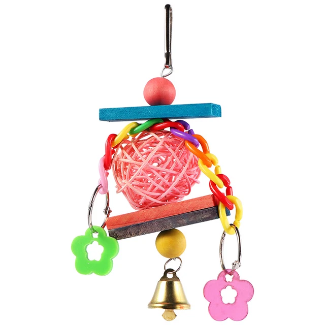 1 pc bird Chewable toys Spielen Schaukel für Vögel Papagei Kauen Spielzeug Budgi