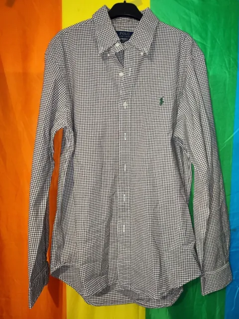 Polo Ralph Lauren Camicia da uomo a maniche lunghe slim fit Oxford Stretch...