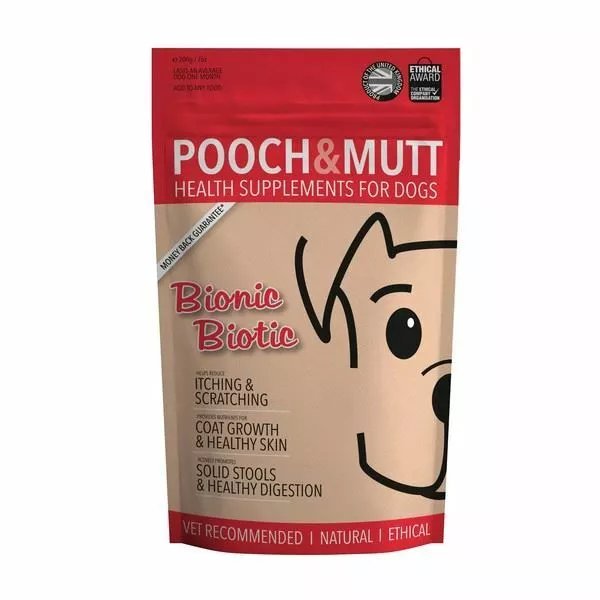 Pooch & Mutt Bionique Biotique Chien Peau Manteau Digestion Santé Supplément