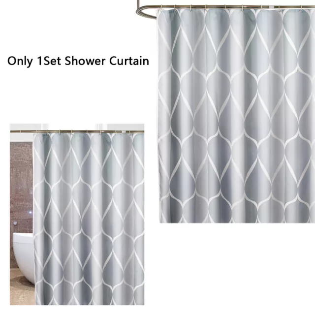 Weighted Hem Easy Clean For Bath Long Textile Shower Curtain Pressure Resistance