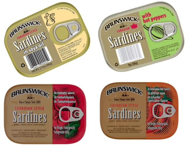 Sardine Brunswick 106 g (confezione da 3)