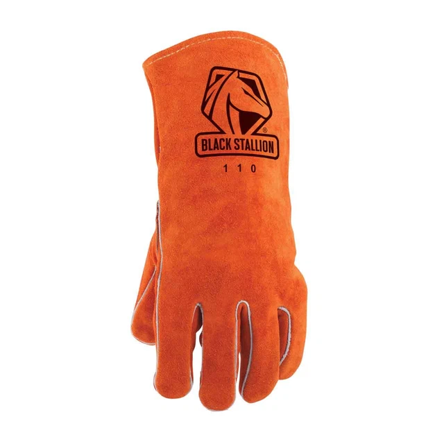 Black Stallion 110 Split Cowhide Stick Welding Glove Left Hand Only Large