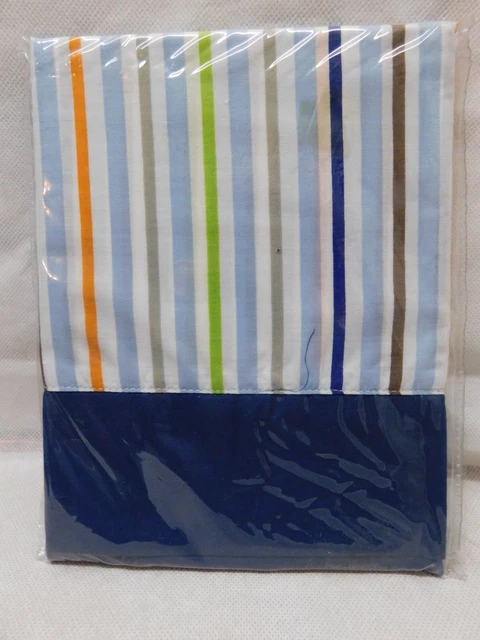 Tiddliwinks Baby Nursery Valance Multi-Color Stripes 14 in x 60 in